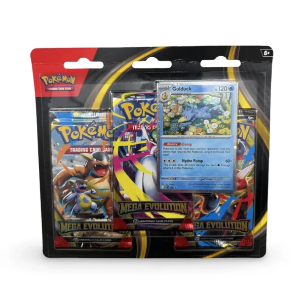 Pokémon TCG: ME01 Mega Evolution 3-Pack Blister (Golduck)